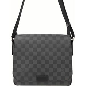 Louis Vuitton Damier Graphite Black District Shoulder Bag